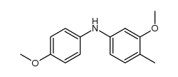 3-methoxy-N-(4-methoxyphenyl)-4-methylaniline结构式