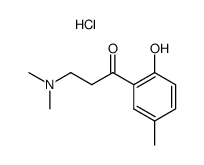 3-dimethylamino-1-(2-hydroxy-5-methylphenyl)propan-1-one hydrochloride Structure