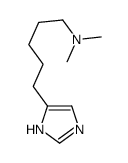 5-(1H-imidazol-5-yl)-N,N-dimethylpentan-1-amine结构式