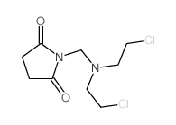 1-((Bis(2-chloroethyl)amino)methyl)-2,5-pyrrolidinedione结构式