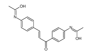 N-[4-[3-(4-acetamidophenyl)-3-oxoprop-1-enyl]phenyl]acetamide结构式
