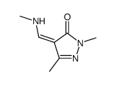 2,5-dimethyl-4-methylaminomethylene-2,4-dihydro-pyrazol-3-one结构式
