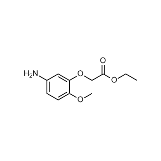 2-(5-氨基-2-甲氧基苯氧基)乙酸乙酯结构式