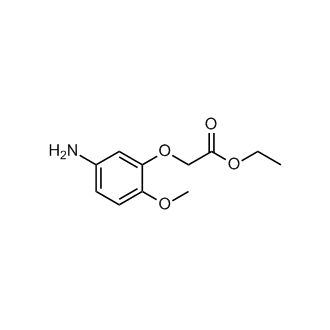 Ethyl2-(5-amino-2-methoxyphenoxy)acetate structure