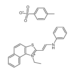 2-(2-anilino-vinyl)-1-ethyl-naphtho[1,2-d]thiazolium, toluene-4-sulfonate Structure