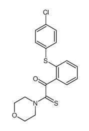 4-{[2-(4-chloro-phenylsulfanyl)-phenyl]-oxo-thioacetyl}-morpholine Structure