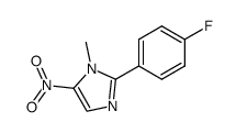 2-(4-fluoro-phenyl)-1-methyl-5-nitro-1H-imidazole结构式