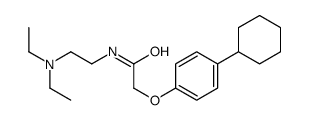2-(4-cyclohexylphenoxy)-N-[2-(diethylamino)ethyl]acetamide结构式