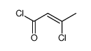 (Z)-3-chloro-but-2-enoyl chloride Structure