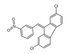 2,7-dichloro-9-[(3-nitrophenyl)methylidene]fluorene结构式