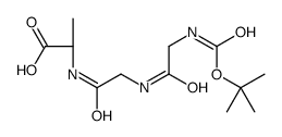 (2S)-2-[[2-[[2-[(2-methylpropan-2-yl)oxycarbonylamino]acetyl]amino]acetyl]amino]propanoic acid结构式