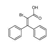 2-bromo-3,3-diphenyl-acrylic acid Structure