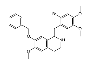 7-benzyloxy-1-(2-bromo-4,5-dimethoxybenzyl)-1,2,3,4-tetrahydro-6-methoxyisoquinoline Structure