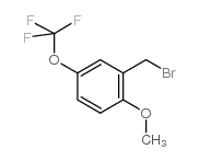 2-METHOXY-5-(TRIFLUOROMETHOXY)BENZYLBROMIDE structure