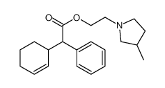 2-(3-methylpyrrolidin-1-yl)ethyl 2-cyclohex-2-en-1-yl-2-phenylacetate Structure