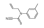 N-Allyl-2-nitrilo-N-m-tolyl-thioacetamide结构式