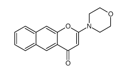 2-morpholin-4-ylbenzo[g]chromen-4-one结构式