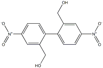 (4,4'-dinitro-[1,1'-biphenyl]-2,2'-diyl)dimethanol structure