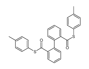 S-(4-methylphenyl) 2-[2-(4-methylphenyl)sulfanylcarbonylphenyl]benzenecarbothioate结构式