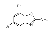 5,7-二溴苯并[d]噁唑-2-胺结构式