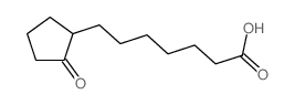 2-Ketocyclopentane-1-heptanoic acid结构式