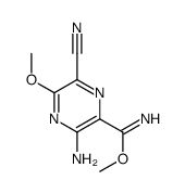 methyl 3-amino-6-cyano-5-methoxypyrazine-2-carboximidate Structure
