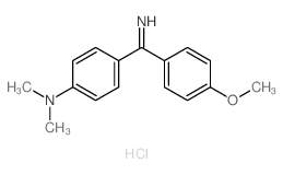 4-(4-methoxybenzenecarboximidoyl)-N,N-dimethyl-aniline结构式