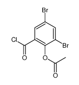 (2,4-dibromo-6-carbonochloridoylphenyl) acetate结构式