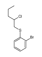 1-bromo-2-(2-chloropentylsulfanyl)benzene结构式