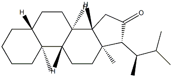 22-Methyl-24-nor-5α-cholan-16-one结构式