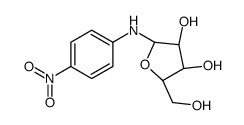 (2R,3S,4S,5S)-2-(hydroxymethyl)-5-(4-nitroanilino)oxolane-3,4-diol结构式