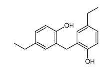 4-ethyl-2-[(5-ethyl-2-hydroxyphenyl)methyl]phenol结构式
