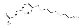 4-OCTYLOXYCINNAMIC ACID structure