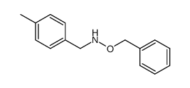N-(p-methylbenzyl)-O-benzylhydroxylamine结构式
