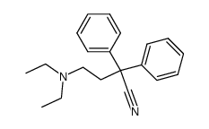 4-diethylamino-2,2-diphenyl-butyronitrile结构式