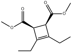 3,4-Diethyl-3-cyclobutene-1α,2α-dicarboxylic acid dimethyl ester Structure