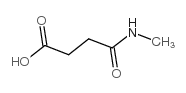Butanoic acid,4-(methylamino)-4-oxo-结构式