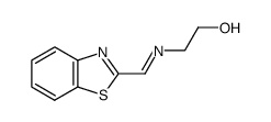 Ethanol, 2-[(2-benzothiazolylmethylene)amino]- (9CI) Structure