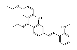 2-ethoxy-N-ethyl-6-[[2-(ethylamino)phenyl]diazenyl]acridin-9-amine结构式