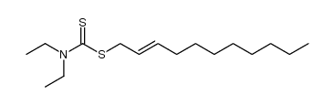 (E)-undec-2-en-1-yl diethylcarbamodithioate Structure