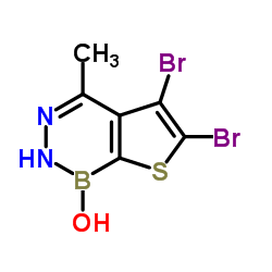 5,6-Dibromo-4-methylthieno[2,3-d][1,2,3]diazaborinin-1(2H)-ol Structure