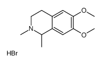 6,7-dimethoxy-1,2-dimethyl-3,4-dihydro-1H-isoquinoline,hydrobromide结构式