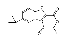 ethyl 5-tert-butyl-3-formyl-1H-indole-2-carboxylate Structure