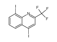 4,8-diiodo-2-(trifluoromethyl)quinoline Structure