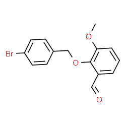 2-[(4-BROMOBENZYL)OXY]-3-METHOXYBENZALDEHYDE结构式