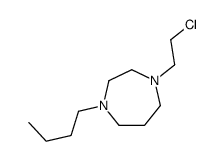 1-butyl-4-(2-chloroethyl)-1,4-diazepane结构式