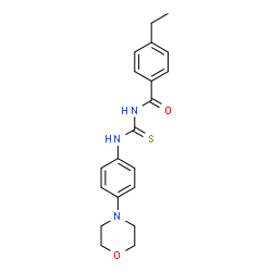 4-ethyl-N-{[4-(morpholin-4-yl)phenyl]carbamothioyl}benzamide Structure