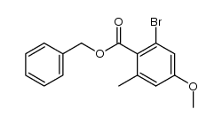 benzyl 2-bromo-4-methoxy-6-methylbenzoate Structure