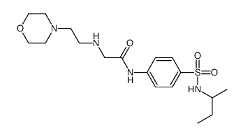 Acetamide, N-[4-[[(1-methylpropyl)amino]sulfonyl]phenyl]-2-[[2-(4-morpholinyl)ethyl]amino]- (9CI)结构式