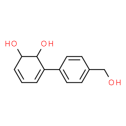 3,5-Cyclohexadiene-1,2-diol, 3-[4-(hydroxymethyl)phenyl]- (9CI)结构式